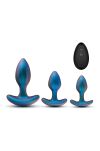 Zestaw korków analnych Matrix Cosmos Plug Kit Lunar Blue Blush - 2