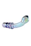 Dwustronny Szklany Masażer Lustrous Galaxy Wand Gender X - 2