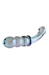 Dwustronny Szklany Masażer Lustrous Galaxy Wand Gender X - 3