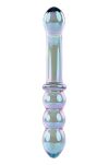 Dwustronny Szklany Masażer Lustrous Galaxy Wand Gender X - 4