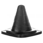 Korek analny AB68 Small Cone 19 x 13cm All Black - 3