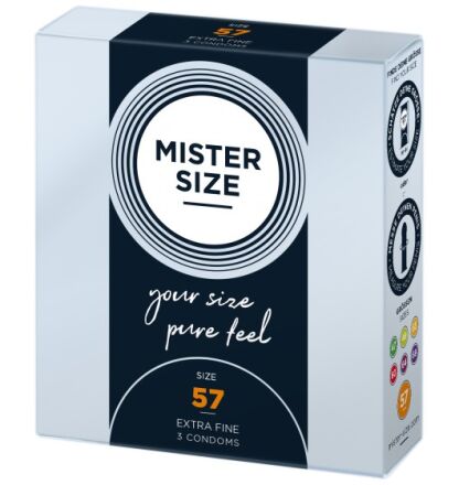Mister.Size Condoms 57 mm 3 Pieces