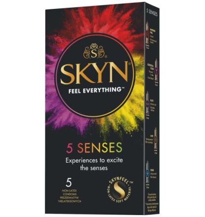 Skyn 5 Senses Prezerwatywy Nielateksowe 5 Sztuk Unimil