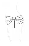 Łańcuszek Magnifique Metallic waist jewelry Bijoux Indiscrets - 6