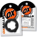 Pierścień erekcyjny [SIL] SPINNER Cockring Black Oxballs - 8