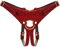 Kinbaku Ukiyoe Red Rosy Leather Strap On Harness Liebe Seele - 2