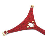 Kinbaku Ukiyoe Red Rosy Leather Strap On Harness Liebe Seele - 3