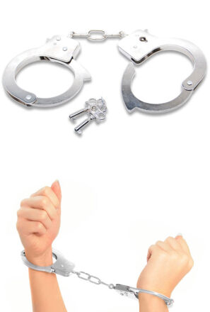 Kajdanki Fetish Fantasy Series Official Handcuffs Silver Pipedream
