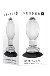 Korek Analny Crystal Ball Clear Gender X - 6
