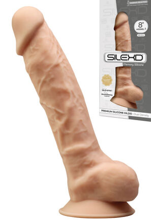 Silikonowe Dildo Model 1 20 Cm Flesh Silexd