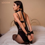 LOCKINK regulowana rozpórka Adjustable Spreader Bar Set Brown - 9