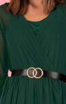 Mariedam Dark Green Sukienka + pasek - 2