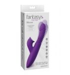 Wibrator Ze Stymulatorem Thrusting Clit Stimulate Fantasy for Her - 5
