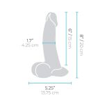 Dildo 20 cm Slipskin 8 Inch Curvy B-Vibe - 4