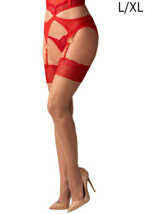 Obsessive pończochy z koronką Cupide Desir L/XL
