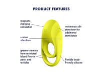 Pierścień erekcyjny z wibracjami Ring Spectaculat Duo Satisfyer - 2