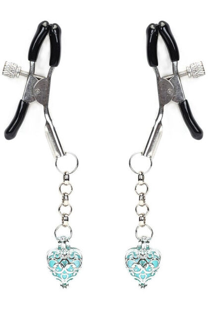 Klamerki Na Sutki Glow-In-Dark Nipple Clamps Liebe Seele błękitne
