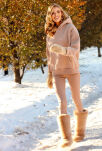 Oseye Komplet Cappuccino Bluza i legginsy - 3