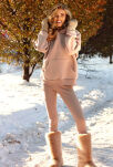 Oseye Komplet Cappuccino Bluza i legginsy - 4