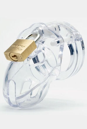 Poliwęglanowy Pas Cnoty Mr Stubb Chastity Cage Clear CB-X