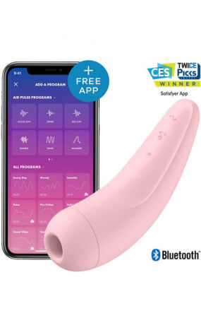 Stymulator Łechtaczki Curvy 2+ Pink With App Satisfyer