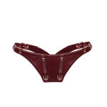 Wine Red Delux Strap On Forced Orgasm Harness Belt Liebe Seele - 4