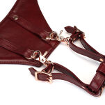 Wine Red Delux Strap On Forced Orgasm Harness Belt Liebe Seele - 5