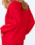 Rehema Komplet Czerwony Bluza i Spodnie - 4
