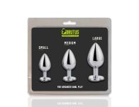 Zestaw korków analnych 3 Alu Plug Set with Gemstones Brutus - 4