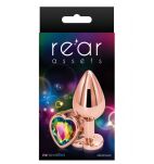 Korek Analny Rear Assets Heart M Rose Gold NS Novelties - 2