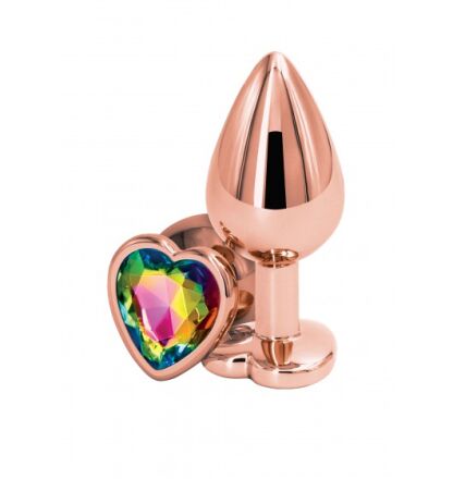 Korek Analny Rear Assets Heart M Rose Gold NS Novelties
