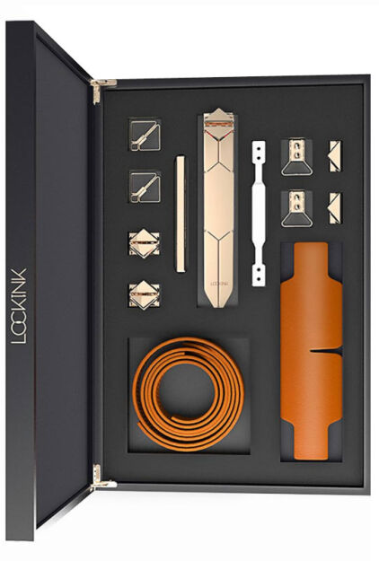 Zestaw Bondage Teasing & Impact-Play Set Brown LOCKINK