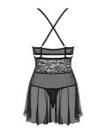 Babydoll Ze Stringami Czarny 2Xl/3Xl Obsessive - 5