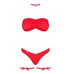 Kissmas Komplet Czerwony S/M Obsessive - 5