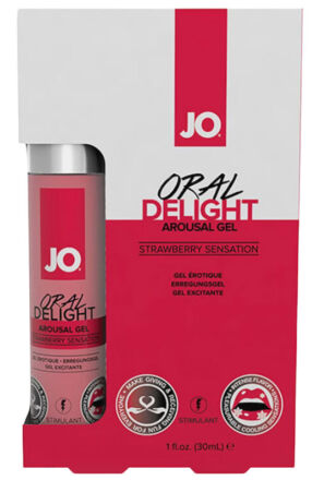 Żel Do Seksu Oralnego Oral Delight Strawberry 30 Ml System JO