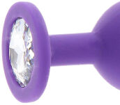 ToyJoy korek analny Anal Play Diamond Booty Jewel Medium Purple - 3