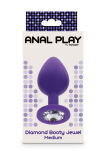 ToyJoy korek analny Anal Play Diamond Booty Jewel Medium Purple - 6
