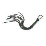 Pejcz Mossy Chic and Black Leather Cat O Nine Tails Whip Liebe Seele - 3