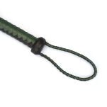Pejcz Mossy Chic and Black Leather Cat O Nine Tails Whip Liebe Seele - 4
