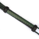 Pejcz Mossy Chic and Black Leather Cat O Nine Tails Whip Liebe Seele - 5