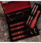 Zestaw Czerwonych Skórzanych Akcesoriów Upko Leather Kinky Tools Set Red UPKO - 11