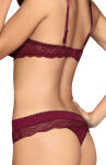 Miamor set Komplet bielizny bordowy - Rozmiar L/XL - 8