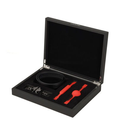 Zestaw Knebli Ball-Gag & Gag-Bite Set Black LOCKINK
