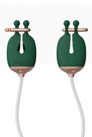 Qingnan No.2 Vibrating Nipple Clamps Green