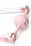 Knebel White & Pink Fairy Goat Leather Ball Gag Liebe Seele - 4