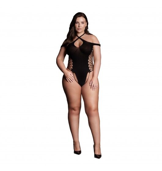 Body Leda Xiii With Crossed Neckline Black Osx Le Désir