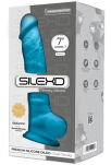 Silikonowe Dildo Model 1 18 Cm Blue Silexd - 3