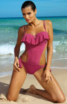 Carmen M-468 Rose Pink Kostium kąpielowy Zapinany - 5