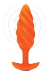 Korek analny Swirl Texture Plug Orange b-Vibe - 2