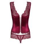Miamor Gorset Bordowy L/Xl Obsessive - 6